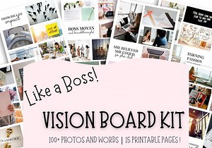Career Vision Board, Entrepreneur Vision Board, Vision Board Party 2026, Business Vision Board for Women, Boss Babe Vision Board Photos - Etsy