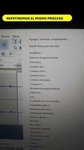COMO ELIMINAR EL RUIDO DE FONDO DE TUS GRABACIONES🔊🎵🎙️ EN AUDACITY🎧🔊🎵#shorts #audio #audacity