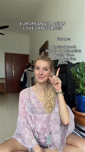 Marion Müller on Instagram: "European vs. Asian (Singaporean) Love Languages🩷 Which one is yours?"