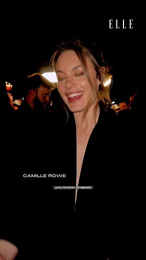 Camille Rowe at Saint Laurent Show in Paris for Elle