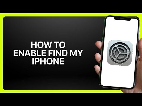 How To Enable Find My iPhone In iPhone Settings 2025! Tutorial