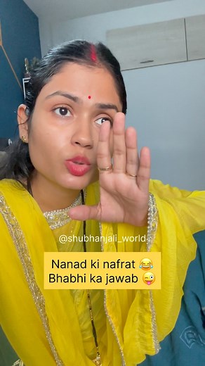 104K views · 14K reactions | Bhabhi ka jawab kaisa laga?  #nanad #bhabhi #nanadbhabhi #saas #bahu #viral #trending #laugh #shubhanjali_world #funny #comedy #reels #reelitfeelit #reelkarofeelkaro #reels | Anjali Patwa | Facebook