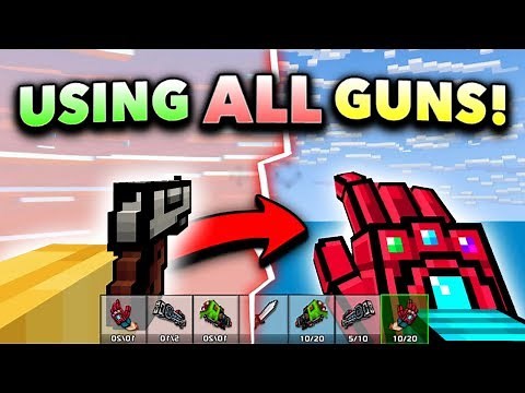 USING ALL WEAPONS!! | Pixel Gun 3D - Pro Gun Game Challenge (2019 Edition)