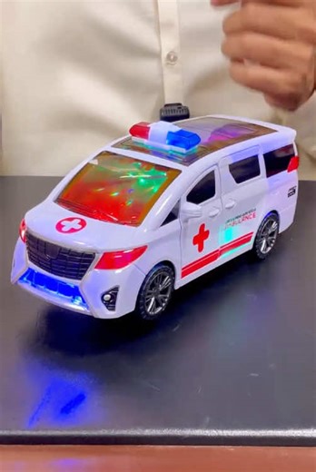 Electric Rotating Ambulance Van Toy Review