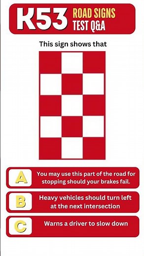 K53 Learner’s Test South Africa Code 10 ROAD SIGNS