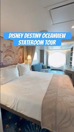 This Disney Cruise Stateroom View Is Everything 🌊 | Oceanview Tour