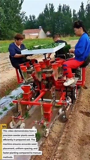Precision Seed Planting Machine at Work | Fast & Accurate Agricultural Technology
