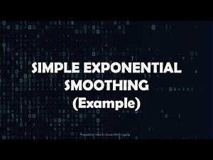 Simple Exponential Smoothing (Example)