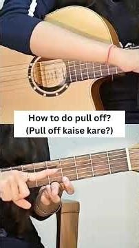 Pull-off Guitar Technique for Beginners | Pull-Off Kaise Kare (Step-by-Step) | #guitar #shorts