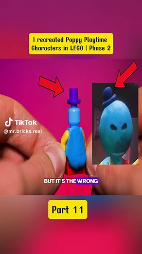 Recreating Poppy Playtime LEGO Characters with Custom Colors