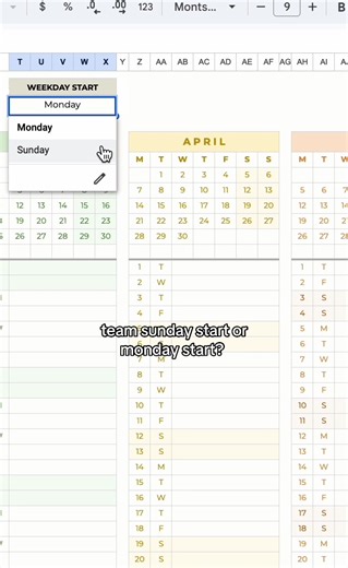 Customizable Monthly Planner Template Options