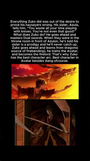 Zuko always wanted to prove everyone wrong. #avatarthelastairbender #avatarstory #atla