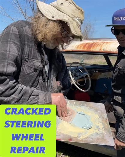 Using body filler to repair cracked steering wheel 🤯 | Bad Chad