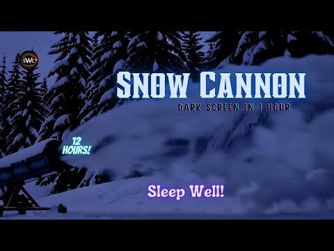 ❄️ Snow Cannon White Noise | Powerful Winter Ambience for Sleep & Relaxation