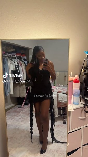 Ruffles and Roses Mini Dress for Dinner Out