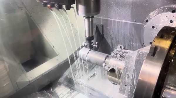 Stoker Steam engine valve ports on 5 axis CNC