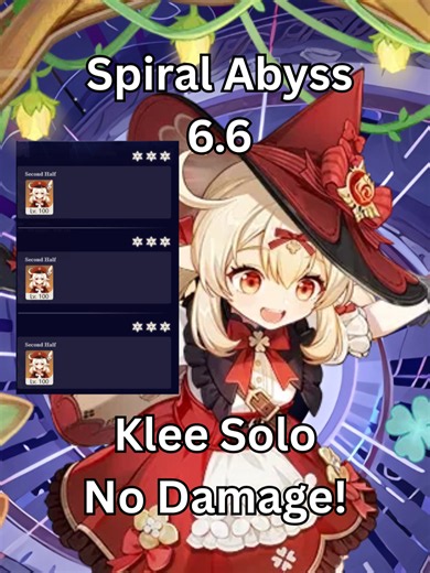 Klee Solo Spiral Abyss 6.6! Team 1: Varka (C1R1), Durin (C0R0), Nicole (C3R0) and Prune (C4R1) Team 2: Klee, Yes only Klee. Build on Last Video / Build ada diakhir video. Music: Hoyoverse If you enjoy my content, Please Follow, Thank You! #Klee #kleegenshinimpact #GenshinImpact #GenshinImpactIndonesia #SpiralAbyss #Games #Gamers #Hoyoverse #genshinimpact #genshin #genshinimpactindonesia #genshinmemes #hoyoverse #gaming #gamers #genshinimpactid #genshinimpactvideo #varka #Varka #Nicole #Durin #Pr