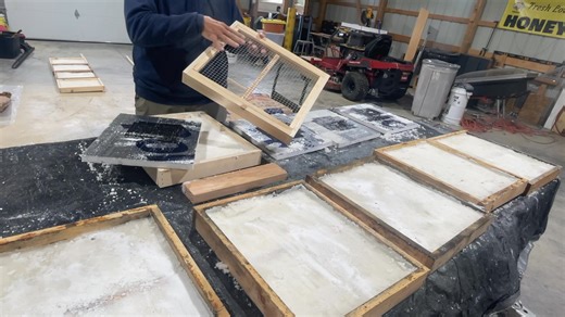 For those who have asked, I’m trying to show more details on how I fill the candy boards without using any wax paper or newspaper liners. | BLIND BEE HONEY