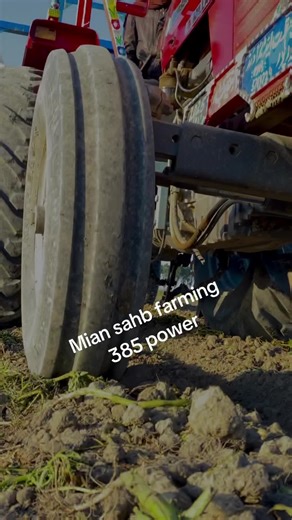 Mian sahb farming #trending #song on tractor #385 power