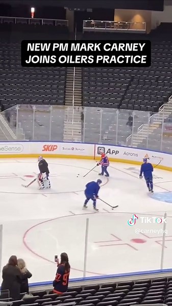 Mark Carney Joins Oilers Practice as Canada's New PM