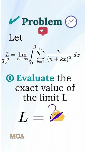Evaluate This Limit Faster | MOA Lesson 64 #advancedcalculus