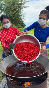 239K views · 3.3K reactions | How to cook chili sauce recipe | Primitive Art | Facebook