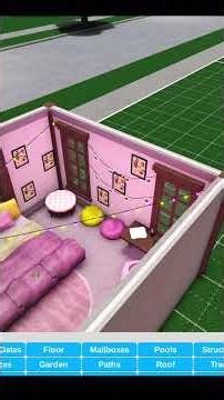 Y2k Bloxburg Bedroom Timelapse #shorts #interiordesign #bloxburg