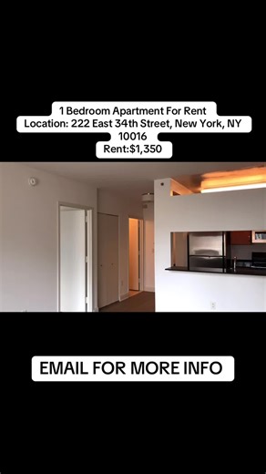 RENT STABILIZED APARTMENT FOR RENT Rent:$1,350/ MONTHLY SCHEDULE A VIEWING TODAY!* kindly inbox me for fast response via…….‪ WhatsApp☎️: ‪ 1 (912) 553‑6429‬ Email : teddycafaro1@gmail.com for more information *IMPORTANT NOTES:* Viewings are scheduled exclusively upon completion of the application form and payment of the associated fee. Please be assured that the fee is fully refundable in the event the apartment is not secured or if you elect not to proceed. *VIRTUAL TOUR:* Discover the exceptio