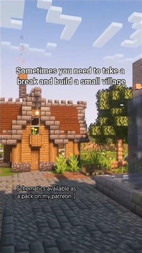 Small Village Houses #minecraft #shortsfeed #minecraftbuilding #minecraftguide #minecraftbeauty