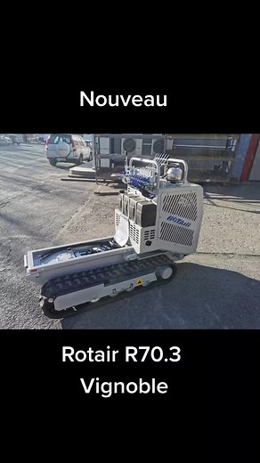 ACP vous présente le nouveau R70.3 de chez Rotair. #rotair #chenille #acpmateriel #chenillard #vigne