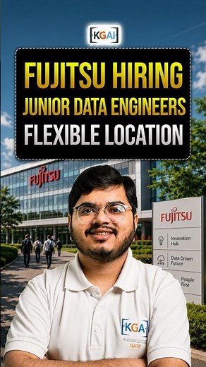 Fujitsu Hiring 2026: Junior Data Engineer | Freshers Can Apply