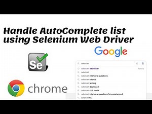 Handling Auto Complete list using Selenium Web Driver||Selenium Java||Selenium Automation