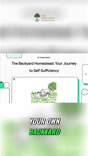 Modern Homesteading: Start Your Backyard Oasis Today! #shorts