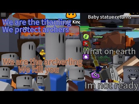 (Arbitrary 1 and 2 guide) The archerlings and titanlings kill emperor and Joe| Dummy wars ANC