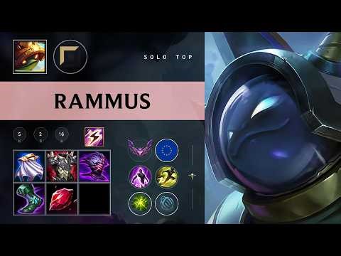Rammus Top vs Darius - EUW Master Patch 26.08