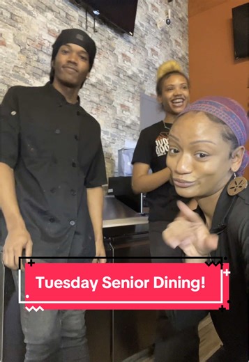 Tuesday’s at Daddy’s means Senior Dining! Every Tuesday from 11am-1pm seniors 60 can enjoy a soul food meal for an optional $3 donation. Bring your loved ones and join in on the fun! #daddys #soulfood #fyp #foryoupage #milwaukee #seniors #soulfood #mealprogram #abcxyz