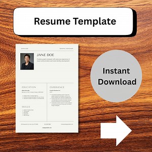 Creative Canva Resume Template With Photo | Graphic Designer Resume | Modern CV Design | Editable Resume Download - Etsy Canada