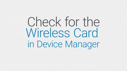 How to Check for the wireless card in the Network adapters section in Device Manager | Dell Philippines