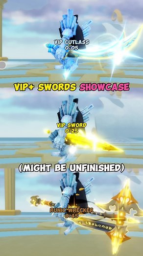 The New VIP Swords that could be currently unfinished. The numbers represent time stamps. #fyp #roblox #bladeball