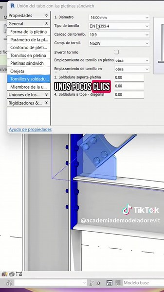 ¿Trabajas con estructuras metálicas y paneles sandwich? ⚙️ Este truco de Revit te va a cambiar el juego: aprende a crear conexiones detalladas y completamente personalizadas entre tubos y paneles. Desde la selección del tipo de soporte hasta el ajuste de tornillos y proyecciones… todo queda bajo tu control. Ideal para proyectos industriales o arquitectónicos donde la precisión manda. Domina este proceso y crea estructuras limpias, técnicas y profesionales. 👉 Aprende esto y mucho más en mi curso