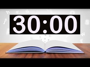 30 Minute Reading Timer! Timer for studying, students, kids! Set timer for 30 mins!
