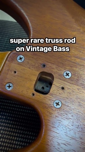 Super rare vintage old bass truss rod