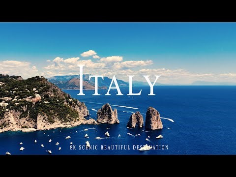 Flying Over Italy 8k - Beautiful Destination Film With Love Songs
