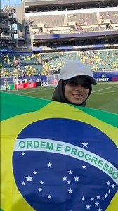 Amazing Maryam supported Brazil during Brazil vs Haiti World Cup Match | Lincoln Financial Field, PA