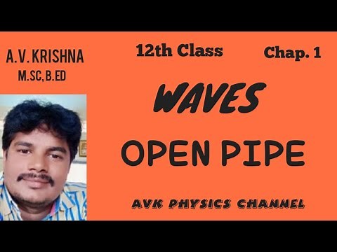 formation of stationary waves in open pipe || open pipe || waves || intermediate || second year