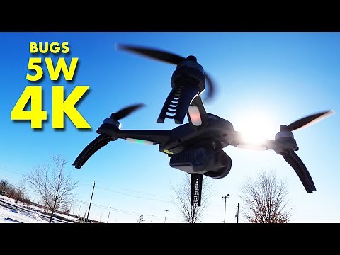 The New Low Cost MJXRC BUGS 5W 4K Camera Drone - Review