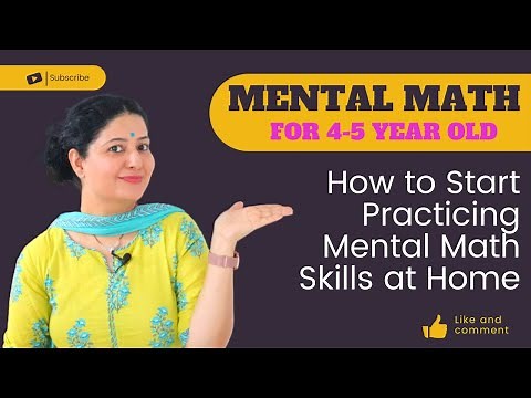 HOW TO START PRACTICING MENTAL MATH SKILLS AT HOME | MENTAL MATH FOR 4-6 YEAR KIDS
