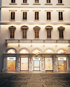 Capturing the essence of a century of daring craftsmanship, a sculptural golden ribbon flows through Fendi boutique windows to mark the Maison's 100th anniversary. In the story of Fendi, from 1925 to 2025, craftsmanship is not merely a detail—it is part of the narrative, with every gesture telling a story of artistry and dedication. Gold accents, elegant calligraphy, as seen in Karl Lagerfeld’s famous sketch of Carla Fendi, and intricate #FendiSelleria are all key elements as the Maison honours 