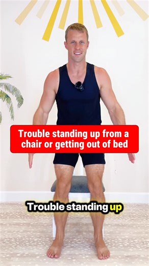 Grow Young Fitness on Instagram: "Difficulty standing up from a a chair or bed is strongly tied to disability in seniors, move more with these 4 moves! #fitnesstips #seniortips #balance #arthritis #athomeworkouts"
