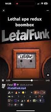 Lethal ape redux boombox